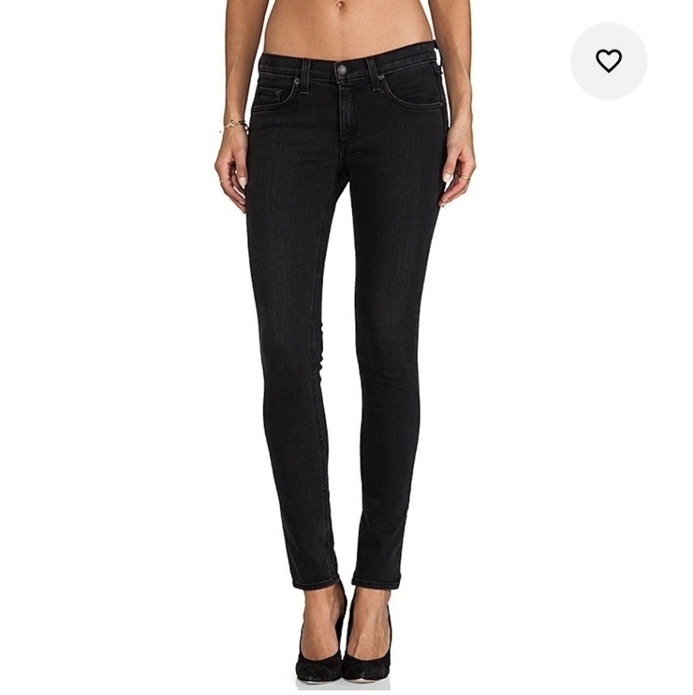 Rag & Bone Distressed Skinny Jeans Rock with Holes